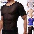 Summer T-shirt Ultra-thin Transparent See-Through Tee Shirt. 
