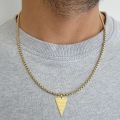 QIMING Cabalistic Abraxas Abracadabra Pendant Necklace For Men Male Magic Occult Esoteric Amulet Jewelry Necklaces. 