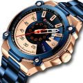 CURREN 8361 Quartz Movement Chronograph Date Display Watch Luminous Wristwatch With Stainless Steel Strap For Men. 