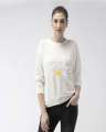 HOME SHOPPING 3 GARMENTS White Crazy Cat Lady Printed Sweat shirt For Women. 