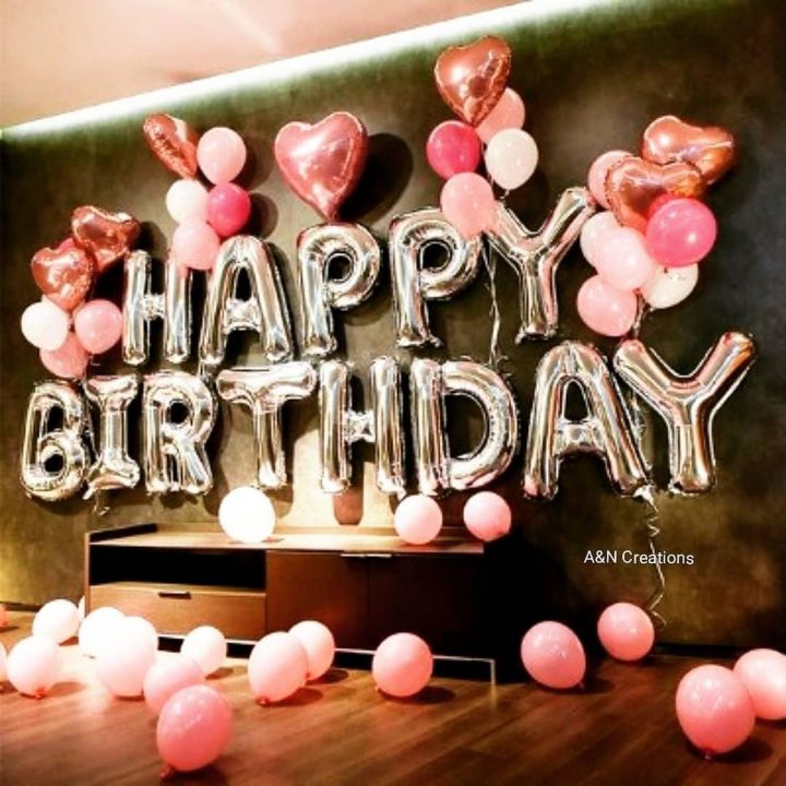 Silver Happy Birthday Foil Balloon - Birthday Decorations Balloon For Children Adult Air Balloons Foil Letter Balloons Birthday Banner Alphabet