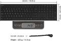 Arteck 2.4G Wireless Keyboard Stainless Steel Ultra Slim Full Size Keyboard with Numeric Keypad for Computer/Desktop/PC/Laptop/Surface/Smart TV and Windows 10/8/ 7 Built in Rechargeable Battery. 