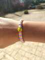 Clay Flat beads bracelet with Smily in different colors. 