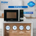 Haier 32L / Grill / HMN-32100BEGB ( Large Capacity + Touch Press + Internal Light + Pull Handle Door ) / Microwave Oven / Brand Warranty. 