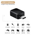 Original Samsung AC Type USB OTG Connector Usb-A Data Transfer Adapter For Galaxy S20 FE / S21 5G / S20 Ultra 5G / S20 + 5G / S20 /  S10e / S9 / Note20 5G / Note20 / Note10 5G / Note10 / A71 5G / A51 5G / A21 / A31 /A41 Converter Adapter. 