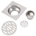 Thick Stainless Steel Anti-Odor Hotel Bathroom Shower Drain 100X100m. 