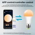 【Fast delivery】Smart Bluetooth-compatible Bulb 10W Dimming Color APP Remote Control A19 LED Group Control Timing easy to use. 