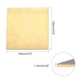 Practical 100x100mm Brass Sheet 150x150mm Square Metal Sheets Plates DIY Copper Material CNC Frame Model Mould. 