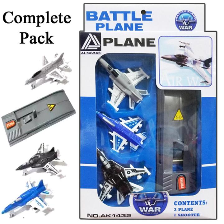 Complete Pack of fighter jet toys for Kids and boys - Plane Game Set With Shooter Army Toys