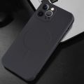 Liquid Silicone Full Coverage Magsafe Phone Case For iPhone 11. 