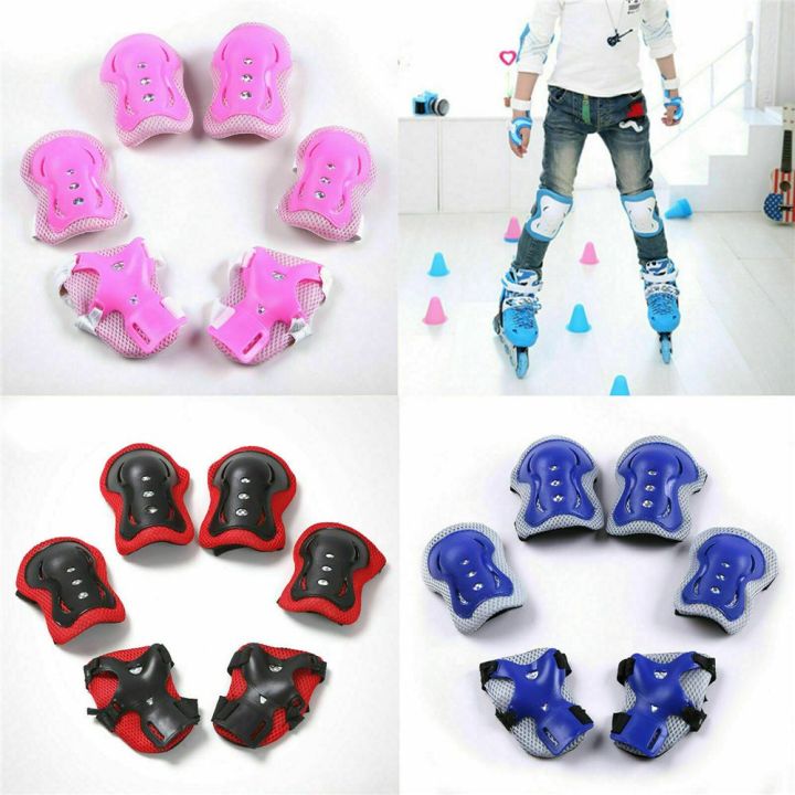 6set Boys Girls Multicolor Skate Cycling Children Sports Guard Set