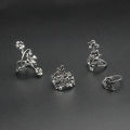7Pcs/Set Vintage Crystal Flower Butterfly Ring for Women Girls Hollow Bohemia Geometric Korean Exquisite Finger Jewelry. 