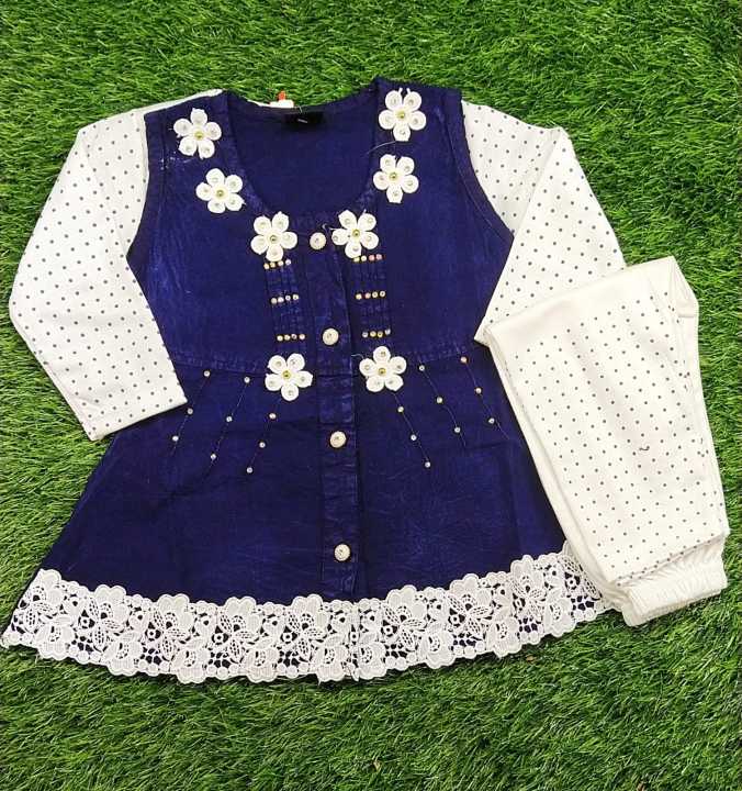 Baby Girl Dress High Quality Tensil Frock Piece Suit With