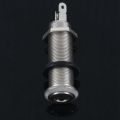 2X Electric Guitar Jack Chrome Threaded Cylinder Output Input Jack Plug Sockets 1/4 Inch for Electric Guitar. 