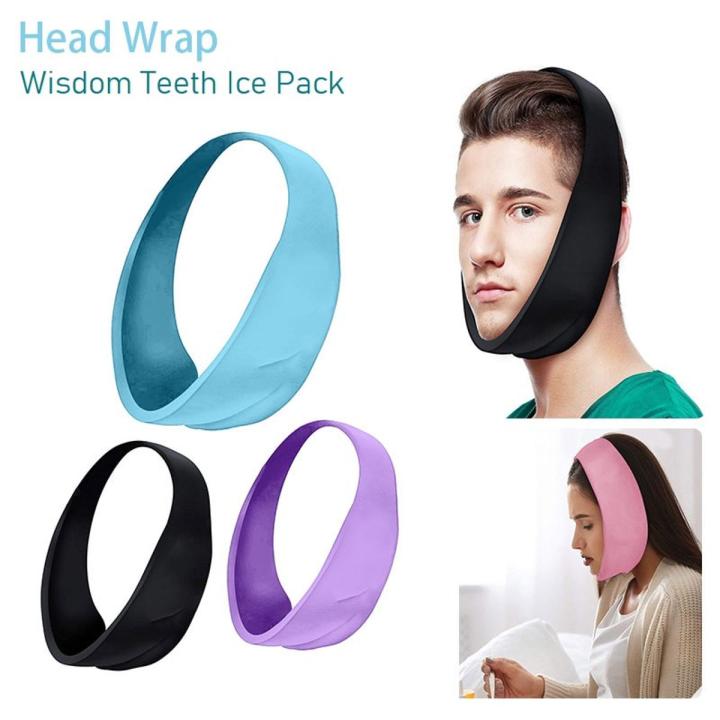 Reusable Face Ice Pack for Jaw Gel Head Wrap Toothache Pain Relief for Wisdom Teeth for Men Women Head Massage Lift Strap