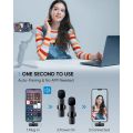 Mic - Microphone - Noise Cancellation Wireless Mic - Wireless Mic - Bluetooth Mic - Long Range Connectivity Frequency - Wireless Microphone - Microphone Wireless - Multipurpose Wireless Microphone ( Vlogging, Meetings, Calls, VIdeo Recording). 