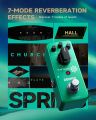 Donner Reverb Guitar Pedal, Verb Square Digital Reverb 7 Modes Room, Hall, Church, Spring, Plate, Studio, Mod, True Bypass. 