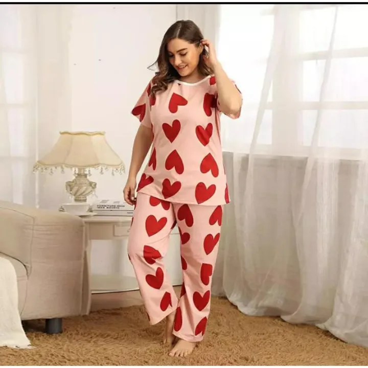 Pink%20Fully%20Heart%20Printed%20Design%20Stylish%20Full%20Sleeves%20Round%20Neck%20T-Shirt%20and%20Pajama%20Sexy%20Night%20Suit%20!%20Sleep%20Wear%20Night%20Dress%20For%20Ladies%20Women%20and%20Girls%20(SN-33)%20-%20Image%203