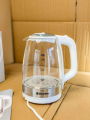 Ocarina 1.7L Glass Electric Kettle with LED Light – 2200W Rapid Boiling, Auto Shut-Off, Boil-Dry Protection, Perfect Pour Spout, Water Gauge, and Cord Storage. 