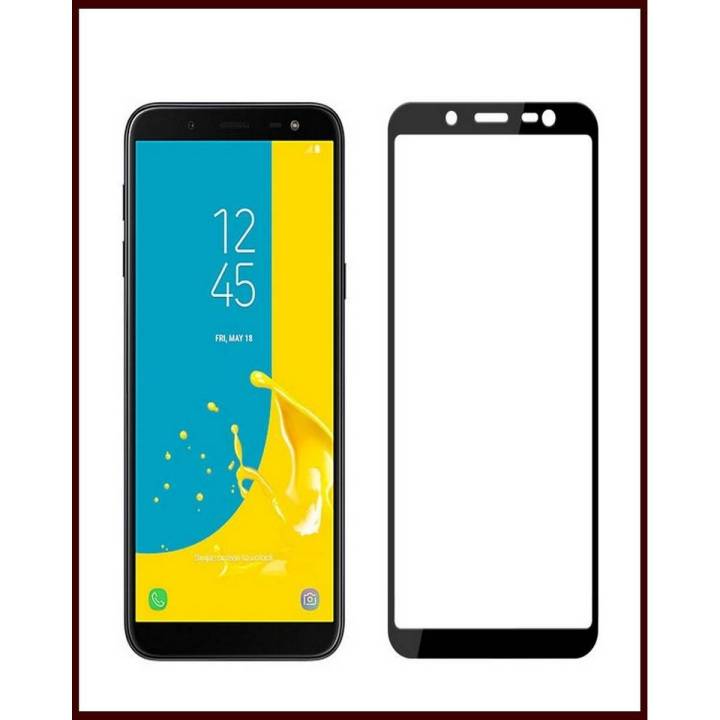For Samsung Galaxy J6 (2018) 6D Tempered Gorilla Glass Full Screen Protector - Black