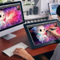 Drawing Tablet with Screen XPPen Artist 22 2nd Computer Graphics Tablet 122% sRGB with Tilt Function Battery-Free Stylus Adjustable Stand, 21.5inch Pen Display Compatible with Windows PC, Mac, Linux. 