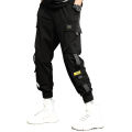 OIMG Skymountain Men Casual Elastic Waistband Ankle Tied Pockets Cargo Pants Drawstring Trousers. 