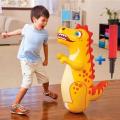 Inflatable 3D Dino Bop Punching Bag with Manual Air Pump for Kids. 