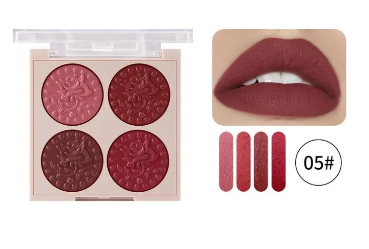 4 Color Exclusive Creation Lip Palette For All Ages Girls | Shade No 5