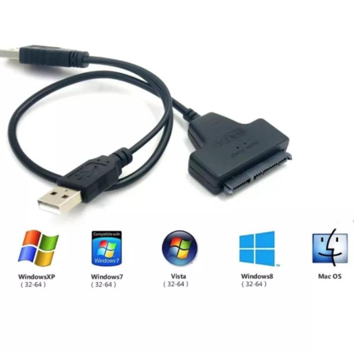 USB 2.0 SATA Cable for External Hard Drive 2in1 SATA To USB Converter Hard Disk Up To 480Mb/s Support 2.5/3.5 inch External HD