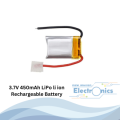 3.7V 450mAh LiPo li ion Rechargeable Battery. 