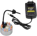 Original Ultrasonic Mist Maker Fogger 12 LED Colorful Light 24V 2A humidifier. 