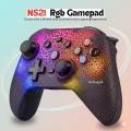 【Compatible to All】 - Transparent RGB Wireless Bluetooth Gaming Controller Gamepad for PlayStation 4, PS3, Android TV Box, PC, Laptop, iOS ~ RGB JoyStick JoyPad GamePad Remote Gaming Controller for Computer, Mobile, Windows 7/8/10/11 ~ By FunBug. 