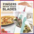 Brava Spring Slicer, Safe Slice Mandoline for Vegetables, Meal Prep & More with Thickness Adjuster, Multicolor. 