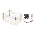 For Orange Pi 3 LTS Case Transparent Acrylic Shell with Cooling Fan. 