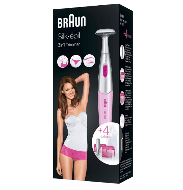 Braun Silk-épil FG1100 Bikini Styler with 4 Extras, White