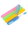 Pack of 2 - Random Color Toothbrush Case Holder, Portable Plastic Toothbrush Case Convenient Toothbrush Protector Cover Tube Shaped Holder, Toothbrush Protector Cover. 