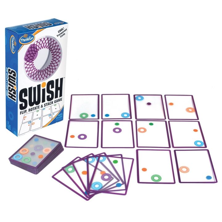 Swish Cards Game Mind Game Think Fun Swish - A Fun Transparent Card Game and Toy of the Year Nominee