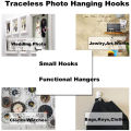 105 Pack Picture Hangers for Hard Wall Concrete Wall Hanging Photo Frames Drywall Hook Art Painting Display Hangers Clock Wedding Photos Hanging Hardware Kit for Home Office. 