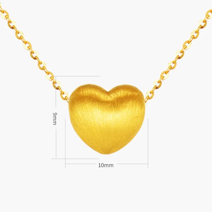 Real%20Gold%20Plating%20Heart%20Pendant%20Necklace%20For%20Women%20-%20Image%205