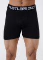 Black Soft Boxer Briefs for Men Hustlers only Men's Microfiber Boxer Brief Underwear, performance athletic fit, underwear for boy, underwear. 