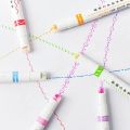 Curve Highlighter , Flownwing Flair Pens with Different Curve Shape Fine Tips, Colored Curve Pens Craft Pens for Scrapbook (Random Design). 