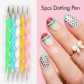 5pcs Nail Art Kit 2 way Dotting Tool. 