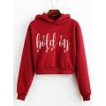 crop top hoodies in vibrant color for girls. 