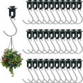 Plant Hanging Hook Space-saving Greenhouse Fixing Clips with Stainless Steel S Hook. 