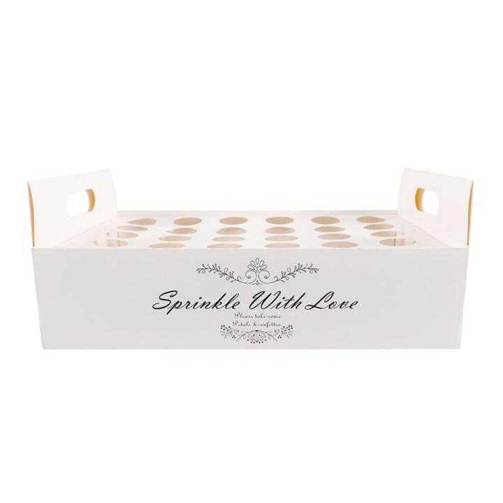 Confetti Cone Box Food Grade Paper Wedding Tray Confetti Cone Stand Box Tray