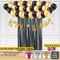 Happy Birthday Cursive Banner Theme Collection,  First, 2nd, 3rd Birthday Parties Decoration Themes, HBD Party Decor Set, For Boy Girl or Family Member, Second & Third Birth day Themes Celebrations Events Supplies. 