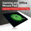 Large size anti slip lock edge waterproof mouse pad for gaming office on PC laptops. 