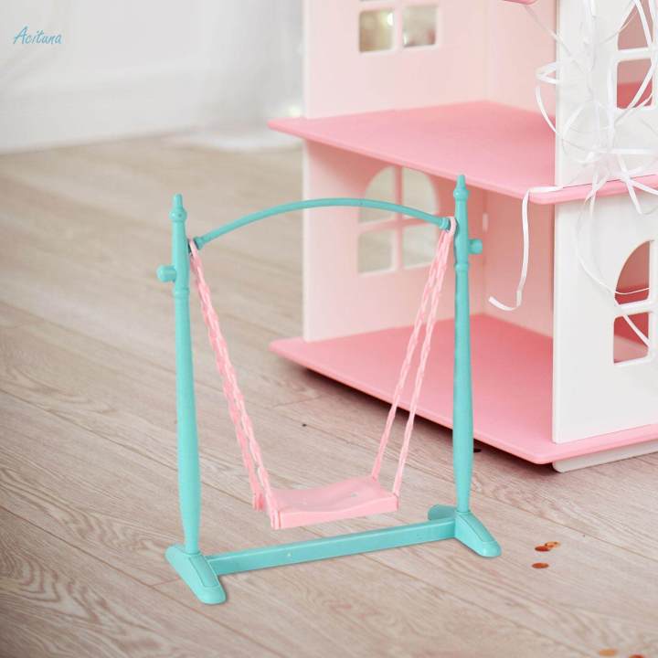 1:12 Scale Dollhouse Swing Micro Landscape Simulation Model Life Scene Pretend Play Furniture for