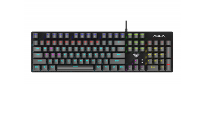 AULA S2022 Wired Mechanical Gaming Keyboard With Different RGB Lights - Black