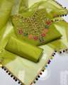 New Style 3 piece Fancy unstitched Ladies embroidery Suit MAROON. 
